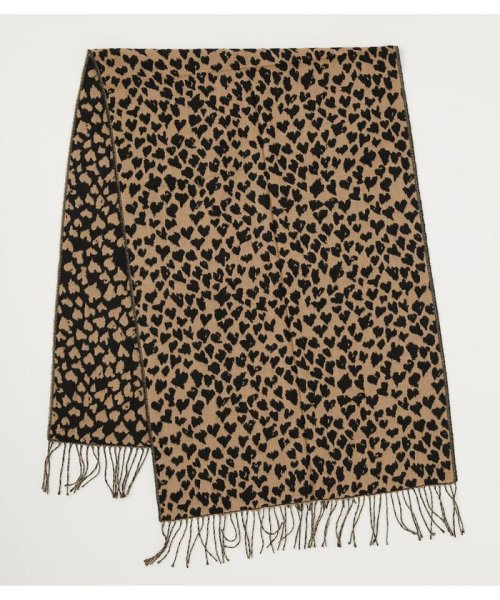 AZUL by moussy(アズールバイマウジー)/HEART LEOPARD STOLE/img17