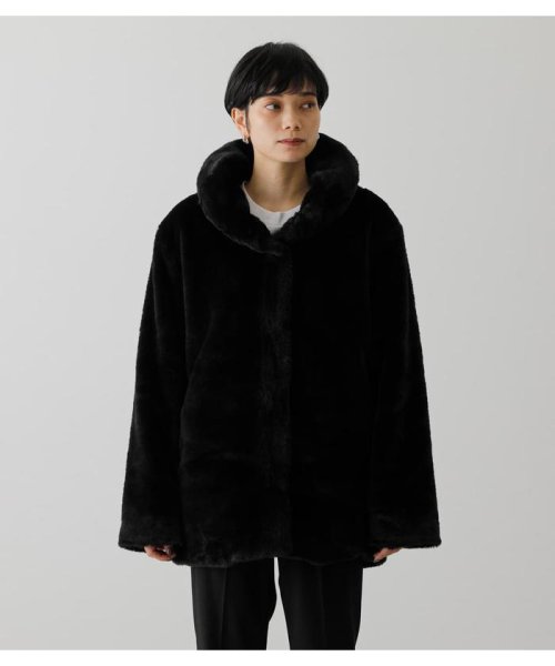 AZUL by moussy(アズールバイマウジー)/FLUFFY SHAWL COLLAR COAT/img04