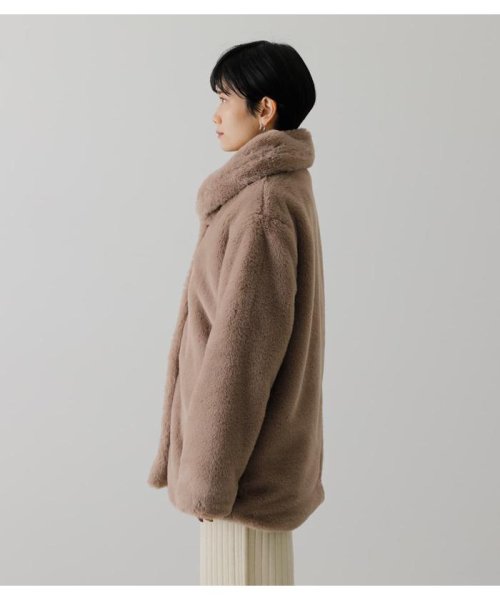 AZUL by moussy(アズールバイマウジー)/FLUFFY SHAWL COLLAR COAT/img14