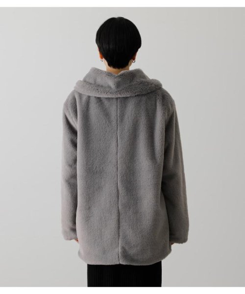 AZUL by moussy(アズールバイマウジー)/FLUFFY SHAWL COLLAR COAT/img24