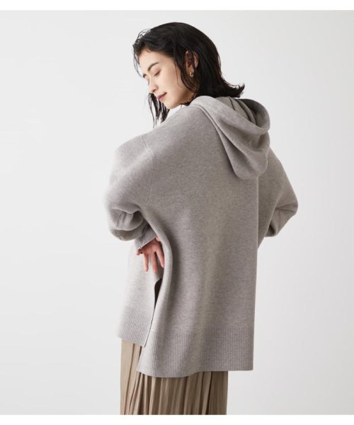 AZUL by moussy(アズールバイマウジー)/SIDE SLIT KNIT HOODIE/img11