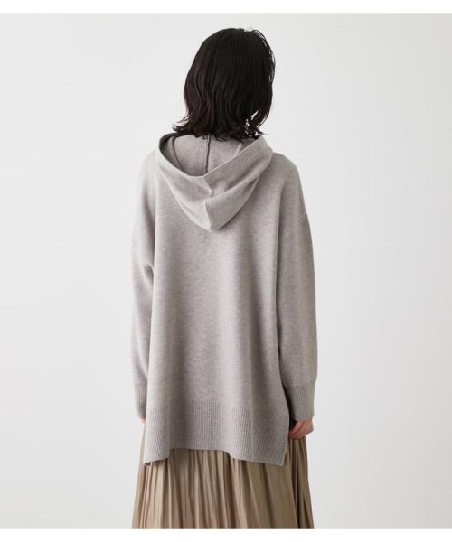 AZUL by moussy(アズールバイマウジー)/SIDE SLIT KNIT HOODIE/img15