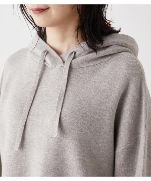 AZUL by moussy(アズールバイマウジー)/SIDE SLIT KNIT HOODIE/img16