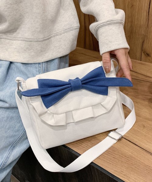 セール 10 Off ミニバッグ ショルダーバッグ レディース 軽量 斜めがけ おしゃれ 小さめ かわいい キャンバスバッグ リボン付き ショッピングゴー Shoppinggo Magaseek