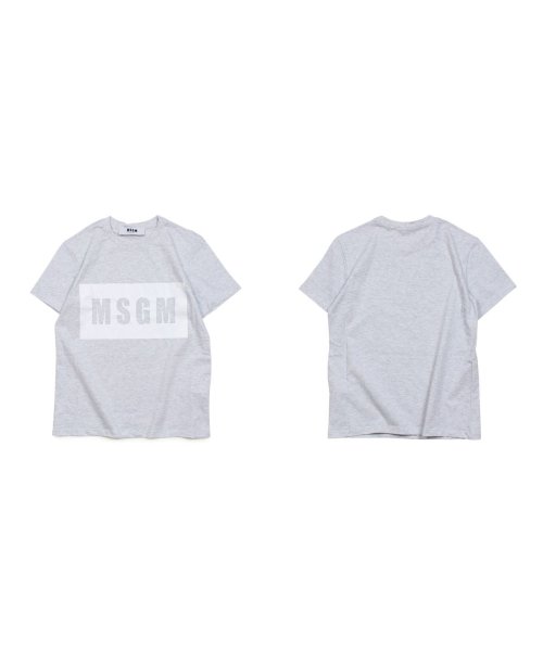 クーポン Msgm エムエスジーエム Tシャツ 半袖 レディース Box Logo T Shirts グレー Mdm95 94 エムエスジーエム Msgm Magaseek