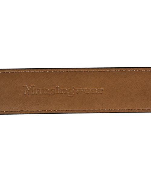 Munsingwear(マンシングウェア)/マンシングウェア Munsingwear ベルト レザーベルト メンズ LEATHER BELT ブラック ネイビー ブラウン 黒 MU－006015/img03