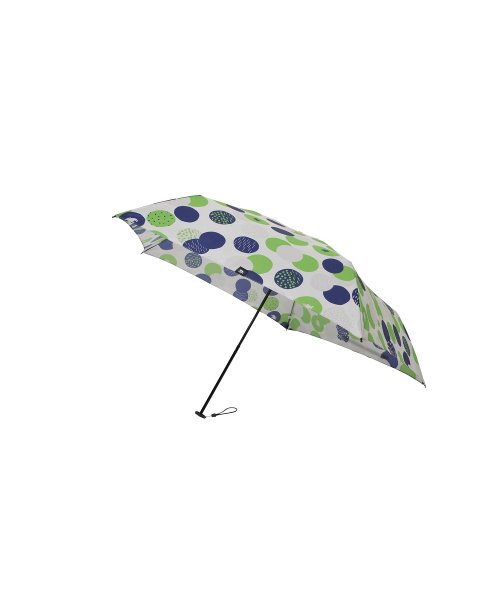 moz(モズ)/moz 耐風骨UV軽量折りたたみ傘 ドットグリーン/img01
