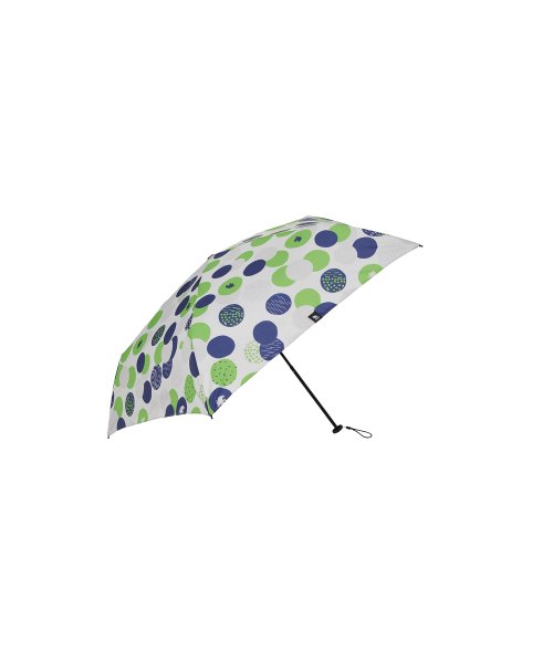 moz(モズ)/moz 耐風骨UV軽量折りたたみ傘 ドットグリーン/img02