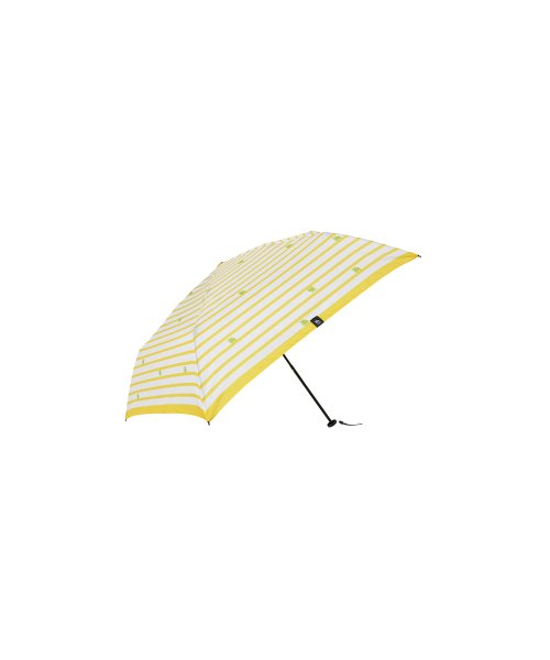 moz(モズ)/moz 耐風骨UV軽量折りたたみ傘 ボーダーイエロー/img01