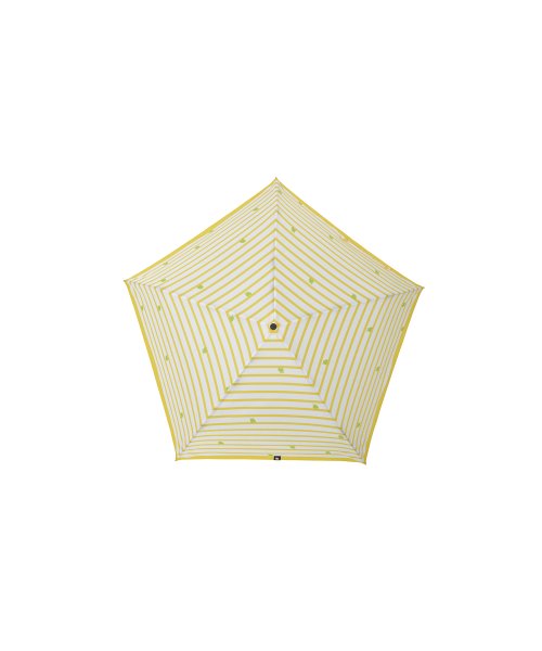moz(モズ)/moz 耐風骨UV軽量折りたたみ傘 ボーダーイエロー/img02
