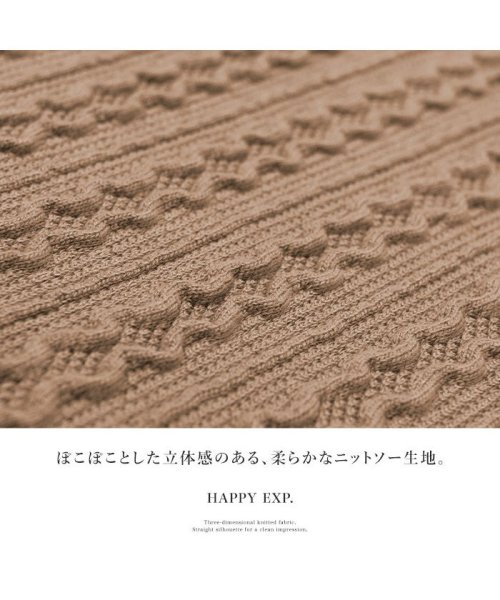 HAPPY EXP(HAPPY急便　by　VERITA．JP)/ケーブルニットソーワンピ/img05