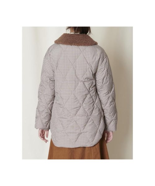 REDYAZEL(レディアゼル)/襟ボアオリジナルチェックキルティングシャツジャケット/img14