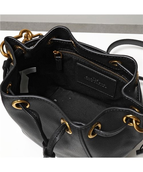  Marc Jacobs(マークジェイコブス)/【MARC JACOBS(マークジェイコブス)】M0016816 レザー 巾着バッグ バケットバッグ ショルダーバッグ ロゴ 001/BLACK レディース/img04