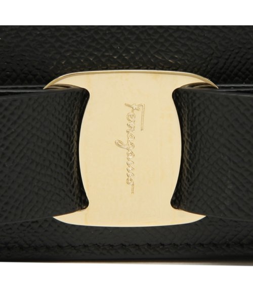 FERRAGAMO(フェラガモ)/フェラガモ 折財布 レディース ヴァラレインボー リボン ミニ財布 FERRAGAMO 22D515 0725300 ブラック/img06