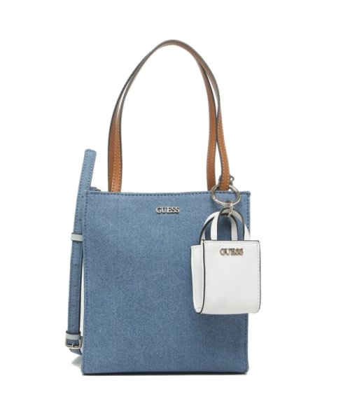 ゲス トートバッグ ショルダーバッグ レディース Guess Jd Denim ブルー ゲス Guess Magaseek