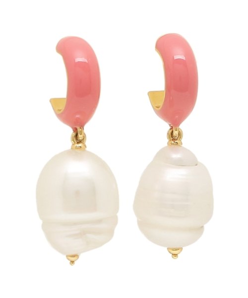ケイトスペード ピアス アクセサリー レディース Enamel Pearl Drop Huggies Kate Spade Wbrui050 678 コーラルピ Chesterfieldelectrician Co