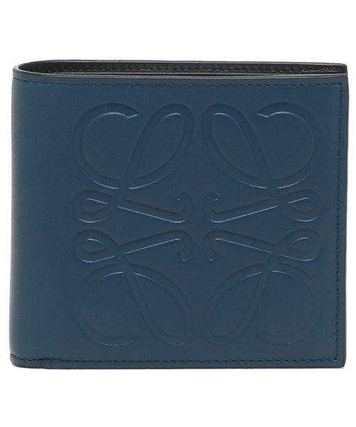 セール ロエベ 折り財布 メンズ ビフォルド 二つ折り財布 Loewe a501 50 ブルー ロエベ Loewe Magaseek