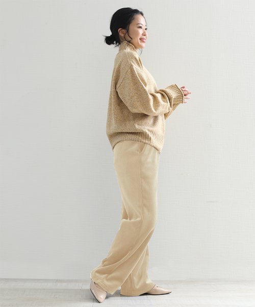 aimoha(aimoha（アイモハ）)/毛布のような肌ざわり裏起毛 暖かリラックスパンツ/img21