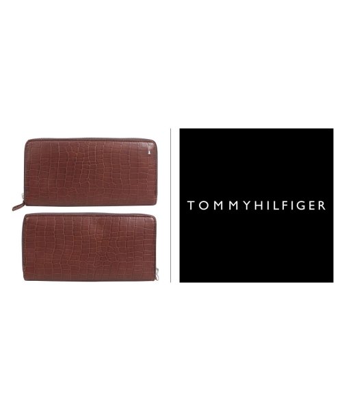 トミーヒルフィガー Tommy Hilfiger 財布 長財布 ラウンドファスナー メンズ レザー Wallet ダークブラウン 31tl 0 トミーヒルフィガー Tommyhilfiger Magaseek