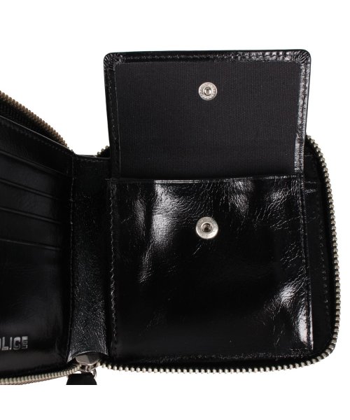 POLICE(ポリス)/ポリス POLICE 財布 二つ折り メンズ サーキット ラウンドファスナー CIRCUIT WALLET ブラック グレー キャメル 黒 PA－6102/img06