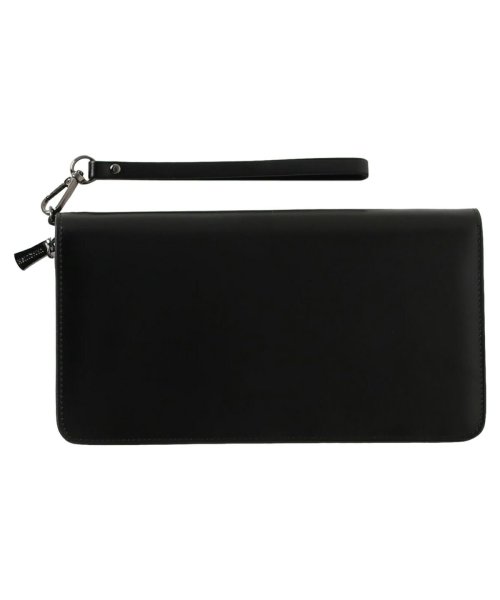 ヴァンキッシュ Vanquish パスポートケース パスケース カードケース メンズ ラウンドファスナー 本革 Passport Case ブラック 黒 Vqm ヴァンキッシュ Vanquish Magaseek