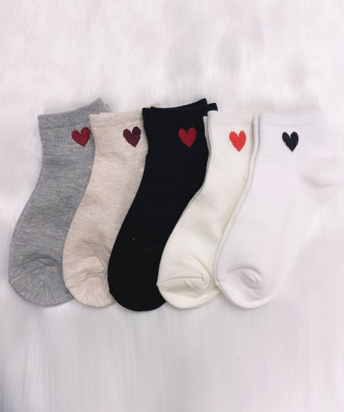 shoppinggo(ショッピングゴー)/靴下 ソックス レディース ハート 冷えとり靴下 蒸れない くつ下 socks フットウェア ショート丈 アンクルソックス/img11