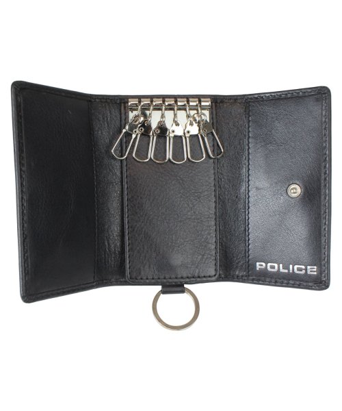 POLICE(ポリス)/ポリス POLICE キーケース キーホルダー メンズ 5連 レザー EDGE KEY CASE ブラック キャメル ダーク ブラウン 黒 PA－58003/img03