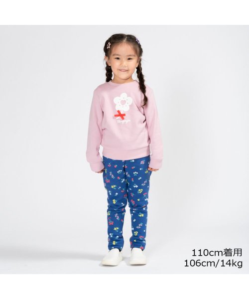 moujonjon(ムージョンジョン)/【子供服】 moujonjon (ムージョンジョン) 日本製お花プリント裏毛トレーナー 80cm～140cm M52682/img08