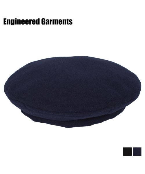 ENGINEEREDGARMENTS(エンジニアドガーメンツ)/エンジニアードガーメンツ ENGINEERED GARMENTS ハット 帽子 ベレー帽 メンズ レディース BERET FAKE MELTON ブラック ネイ/img01