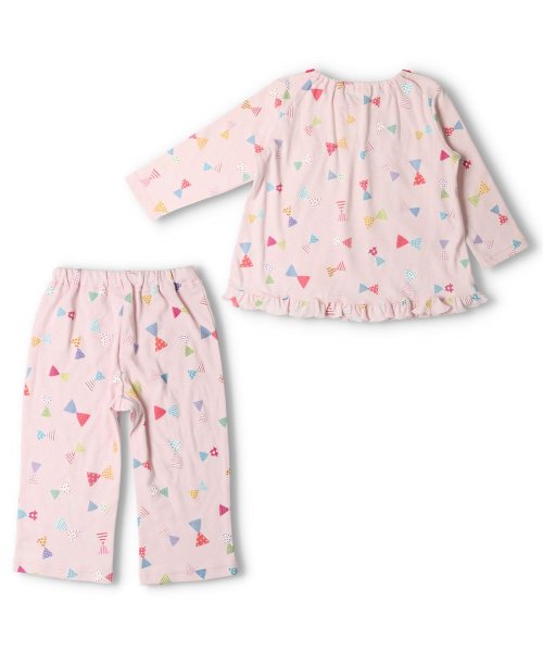 Kids Foret(キッズフォーレ)/【子供服】 Kids Foret (キッズフォーレ) リボン柄・ロゴハート柄女の子パジャマ 90cm～140cm B15701/img03