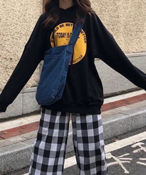 セール 薄手 パーカー Tシャツ レディース トップス 長袖 プルオーバー フード付き おしゃれ パーカー プリント ミニミニストア Miniministore Magaseek