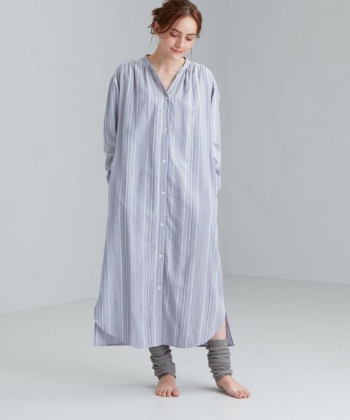 green label relaxing(グリーンレーベルリラクシング)/★★ [ Livelihood (ライブリフッド) ] ROOMWEAR ガーゼ クルタ ワンピース/img12