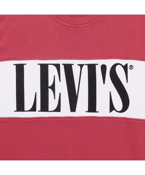 Levi's(リーバイス)/カラーブロックスウェットシャツ LOGO COLORBLCOK EARTH RED/img06