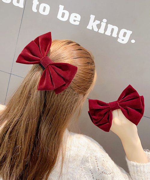 セール リボンヘアゴム 大きめ 可愛い 髪留め 髪飾り ヘアアクセサリー オシャレ プレゼント 人気 セイヘイショップ Seiheishop Magaseek