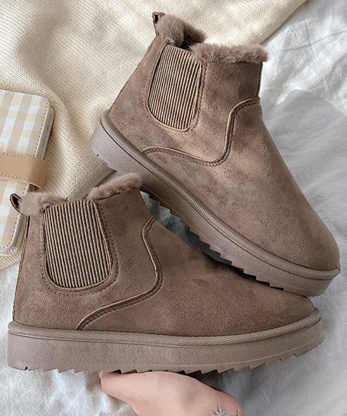 セール ムートンブーツ ブーツ モカシン 冬靴 レディース 裏起毛 暖かい もこもこ 痛くない 人気 防寒 ミニミニストア Miniministore Magaseek
