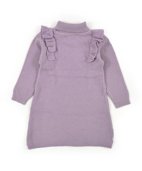 クーポン開催中 セール 47 Off フロント フリル ケーブル編 ボトルネック ニット ワンピース 75 135c スラップスリップ Slap Slip Magaseek