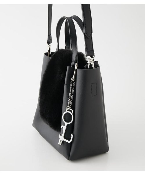 AZUL by moussy(アズールバイマウジー)/ECO FUR FLAP TOTE BAG/img02