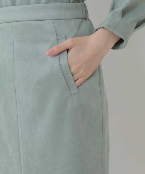 OFUON(オフオン)/【洗濯機で洗える】スエードタッチタイトスカート/img30