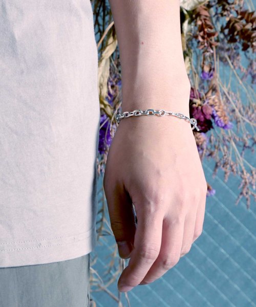 MAISON mou(メゾンムー)/【YArKA/ヤーカ】silver925 thick long oval chain bracelet [LVO2]/オーバルチェーンミックスブレスレット シル/img02