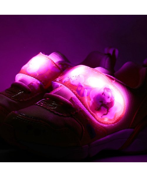 キッズ スニーカー ディズニー 光る靴 Led トイストーリー 美女と野獣 アラジン Tkhs Dnc1273 ムーンスター Moonstar Magaseek