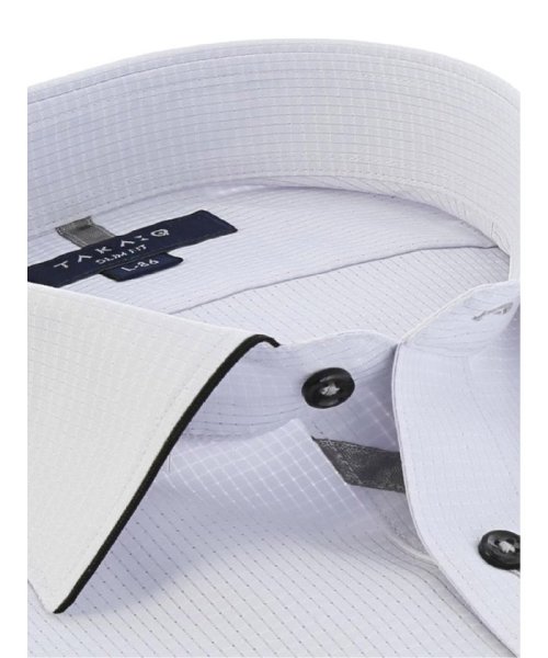TAKA-Q(タカキュー)/形態安定 DotAir スリムフィット ワイドカラー長袖シャツ/img04