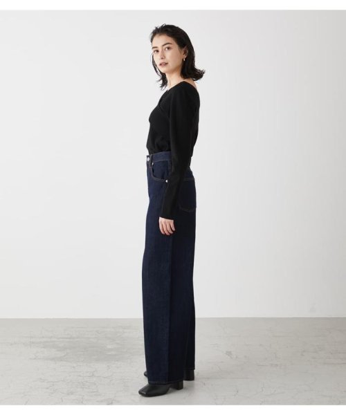 AZUL by moussy(アズールバイマウジー)/HIGH WAIST DENIM WIDE ２/img20