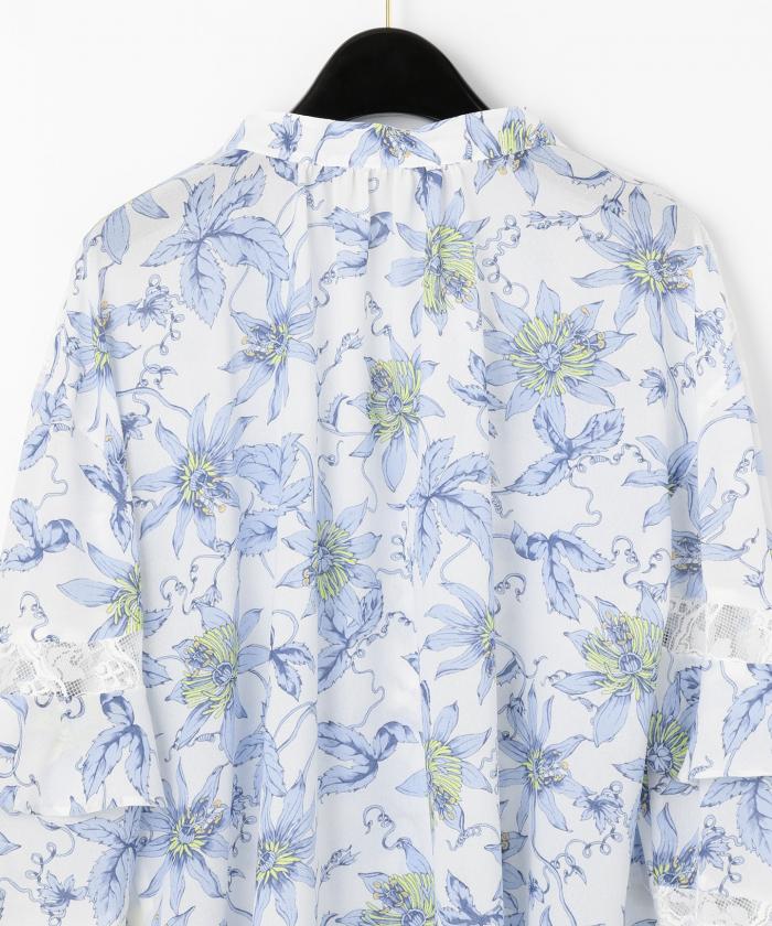 フラワープリントカフタンレーストップ(503762626)｜阪急百貨店公式