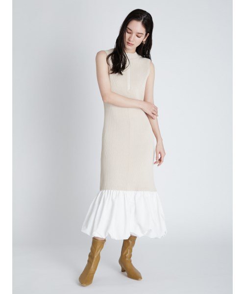 セール 50 Off 異素材コンビニットワンピース セルフォード Celford Magaseek