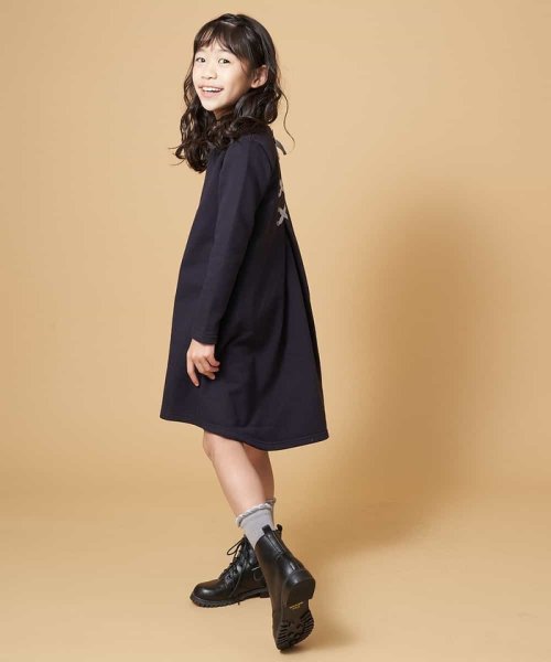 a.v.v(KID'S)(アー・ヴェ・ヴェキッズ)/[100－130]バックレースアップトレーナーワンピース[WEB限定サイズ]/img02