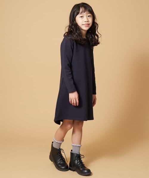 a.v.v(KID'S)(アー・ヴェ・ヴェキッズ)/[100－130]バックレースアップトレーナーワンピース[WEB限定サイズ]/img03