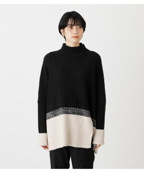 AZUL by moussy(アズールバイマウジー)/COMBINATION LOOSE KNIT/img04