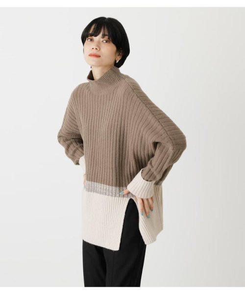 AZUL by moussy(アズールバイマウジー)/COMBINATION LOOSE KNIT/img19