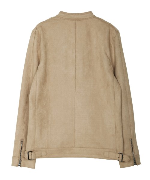 セール シングルライダースジャケット ライダースジャケット メンズ シングルライダース ジャケット フェイクスウェード アウター ストレッチ ジギーズショップ Jiggys Shop Magaseek