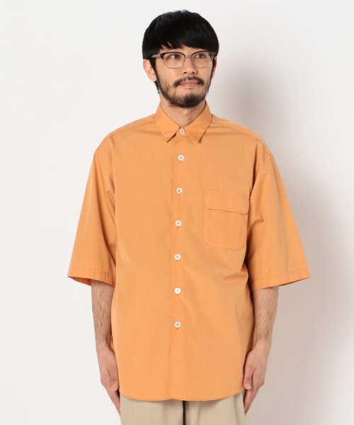 GLOSTER(GLOSTER)/【unfil / アンフィル】washed cotton－poplin s/s shirt #WOSP－UM213/img01